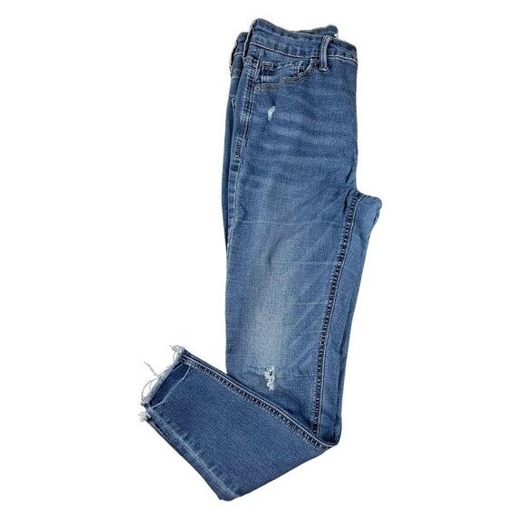 Old Navy Girls Jeans Rockstar Distressed Super Skinny High Rise size 8 JH1669089 - Picture 2 of 6